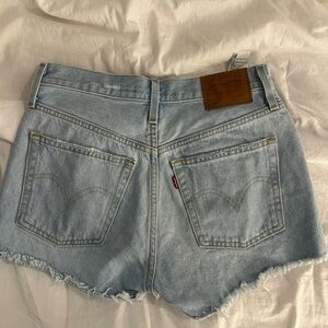 Levi's Classic 501 Light Blue Denim Shorts